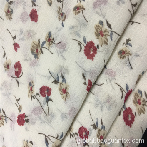 Floral Printed 100% Polyester Chiffon Crepe Textile